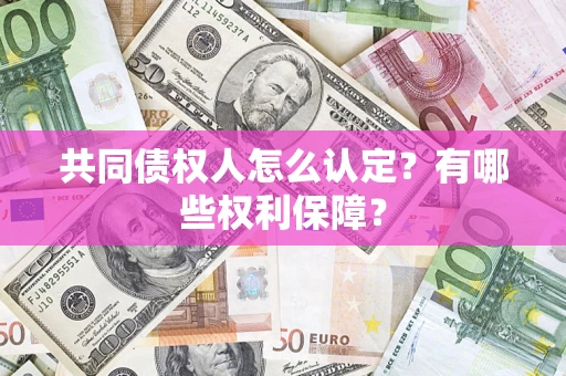 北京共同债权人怎么认定？有哪些权利保障？