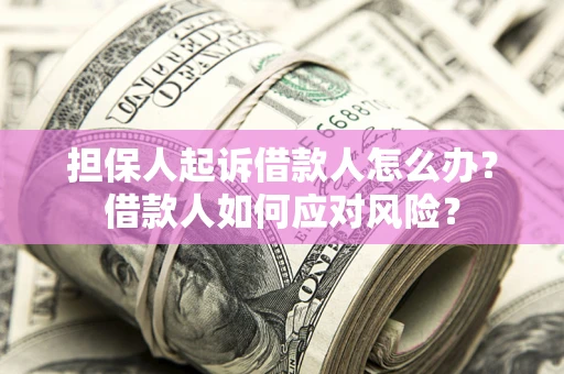 北京担保人起诉借款人怎么办？借款人如何应对风险？