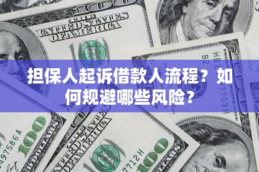 北京担保人起诉借款人流程？如何规避哪些风险？